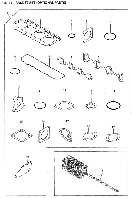 GASKET SET & TOOL(OPTIONAL) (4TNA78E-RDWF) GASKET SET & TOOL(OPTIONAL) (4TNA78E-RDWF)
