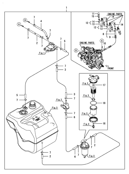 FUEL LINE(FAME (SX3100(YANMAR))