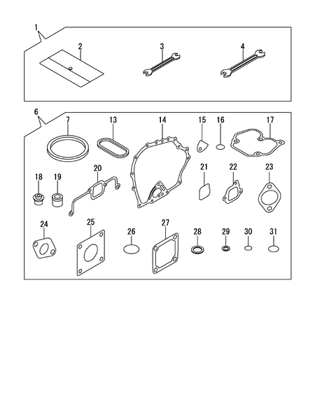 TOOL, LABEL & GASKET SET (L48N6-PEY2YI)