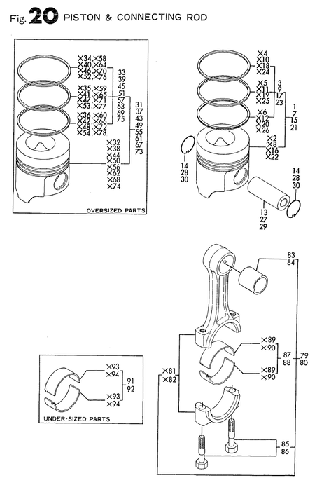 PISTON & CONNECTING ROD (4TN82E-G1) PISTON & CONNECTING ROD (4TN82E-G1)