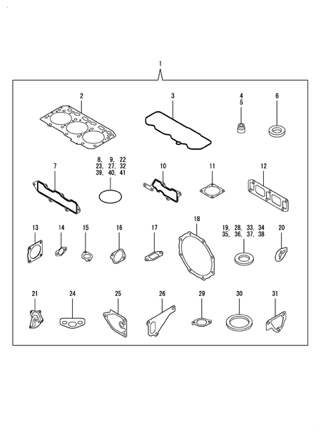 GASKET SET (3TNV88C-DTR2) GASKET SET (3TNV88C-DTR2)