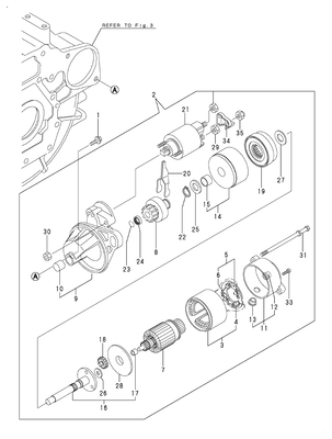 STARTING MOTOR (3TNV76-CSA3)