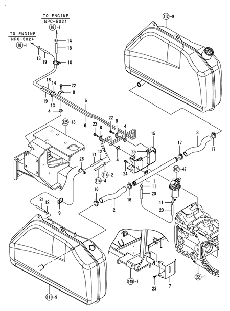 FUEL PIPE(PLANE(CAB(ADD.ITEM (T80)