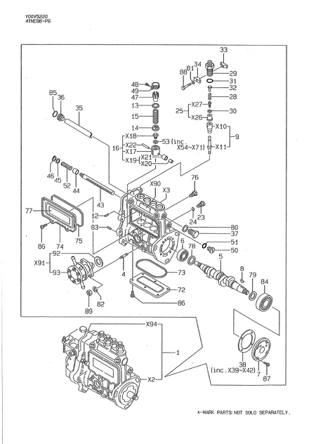 FUEL INJECTION PUMP (4TNE88-PG)