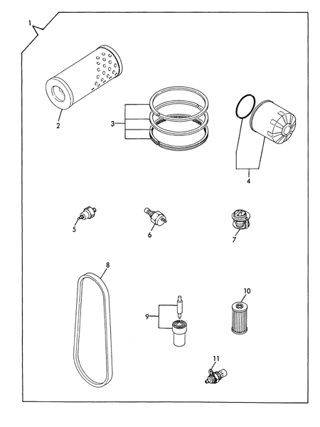 REPAIR KIT(A) FOR ENGINE (YM187) REPAIR KIT(A) FOR ENGINE (YM187)