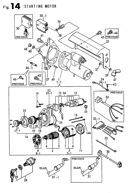 STARTING MOTOR (TF110-H/HSK)