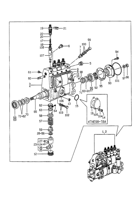 FUEL INJECTION PUMP (4TNE98-TBZ) FUEL INJECTION PUMP (4TNE98-TBZ)