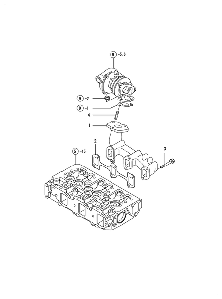 EXHAUST MANIFOLD (3TNV84T-KSA3)