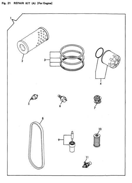 REPAIR KIT(A)(FOR ENGINE) (3T72HA-N)