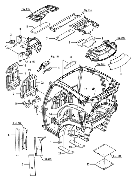 CABIN SEAL(5) (YT357AJ,Y(100001-)