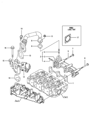 EXHAUST MANIFOLD (3TNV88F-ESGY) EXHAUST MANIFOLD (3TNV88F-ESGY)