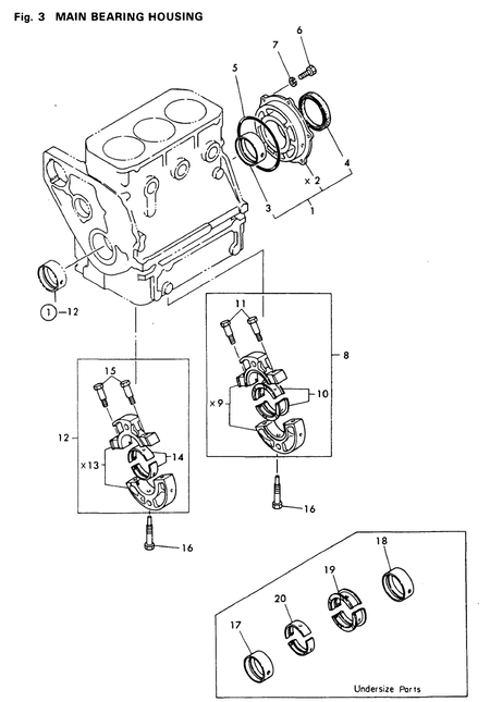 MAIN BEARING HOUSING (3T75HA) MAIN BEARING HOUSING (3T75HA)