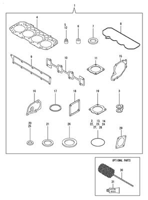 GASKET SET (4TNV98-NSA2)