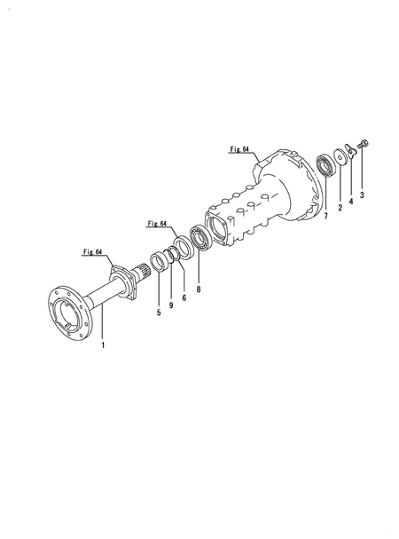 REAR AXLE SHAFT (EX450(YANMAR))