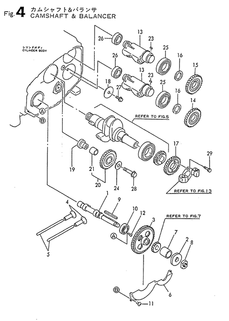 CAMSHAFT & BALANCER (TF160-E) CAMSHAFT & BALANCER (TF160-E)
