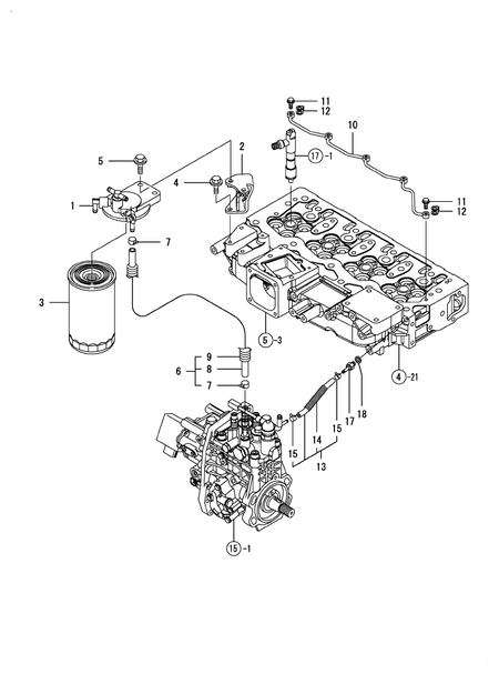 FUEL LINE (4TNV98T-ZMRFQ)