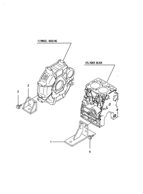 ENGINE FOOT (2TNV70-ASA) ENGINE FOOT (2TNV70-ASA)