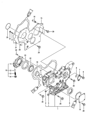 GEAR HOUSING (3TNV84T-BGGE) GEAR HOUSING (3TNV84T-BGGE)