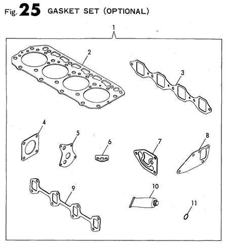 GASKET SET(OPTIONAL) (4JH2LTE-K) GASKET SET(OPTIONAL) (4JH2LTE-K)
