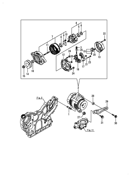 (17A)GENERATOR (4TNV106-GGE2)