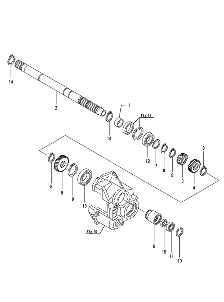 MAIN SHAFT (EX450(YANMAR))