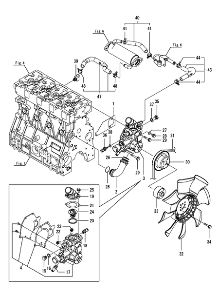 COOLING WATER SYSTEM (4TNV98C-XNRAQ)