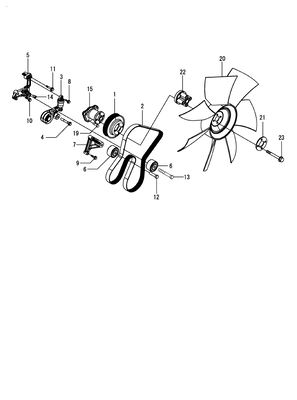 COOLING FAN BELT (TN) COOLING FAN BELT (TN)
