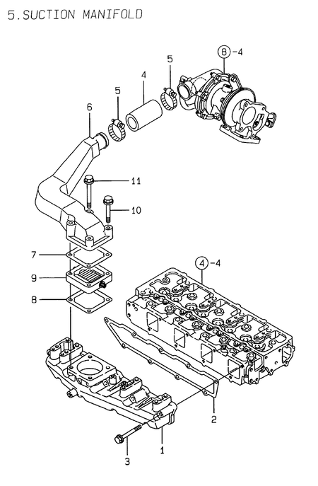 SUCTION MANIFOLD (4TNE106T-GE)