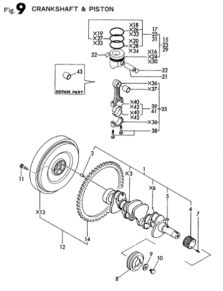 CRANKSHAFT & PISTON (4TN84TE-RNS)