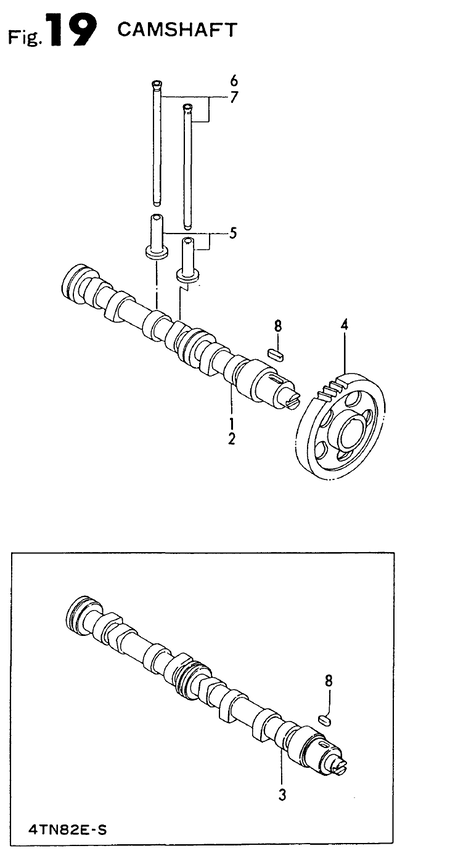 CAMSHAFT (4TN82E-S) CAMSHAFT (4TN82E-S)