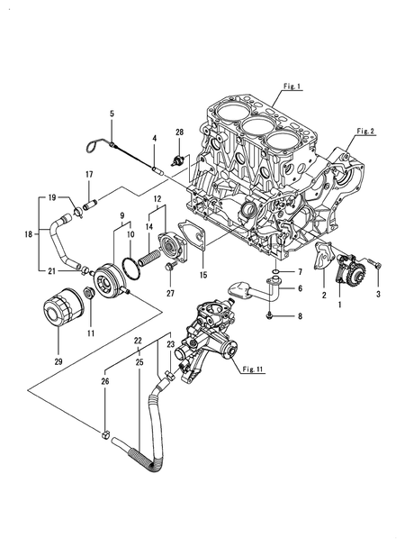 LUB. OIL SYSTEM (3TNV88C-DKTF)