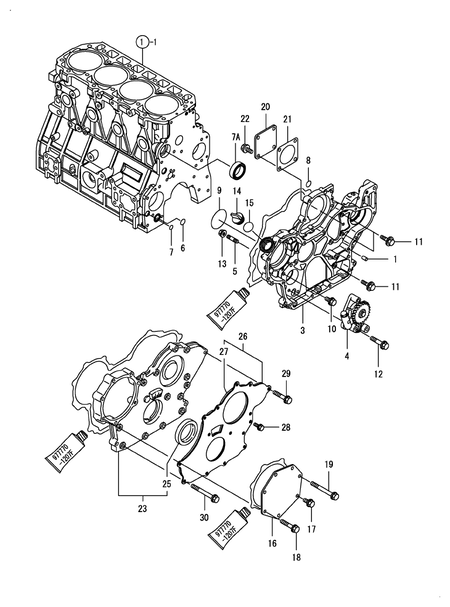 GEAR HOUSING (4TNV98T-ZSLY)