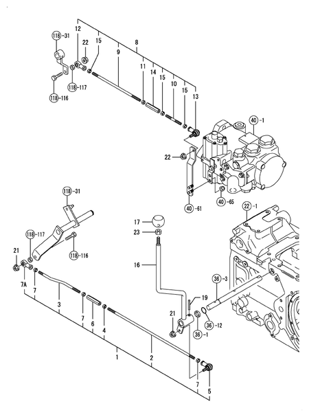 SUB LEVER(CAB(ADD.ITEM (T80)