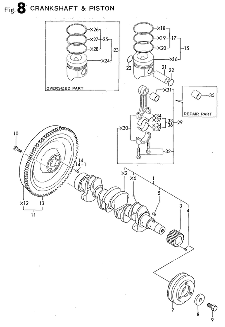 CRANKSHAFT & PISTON (4TN82L-RTGS)