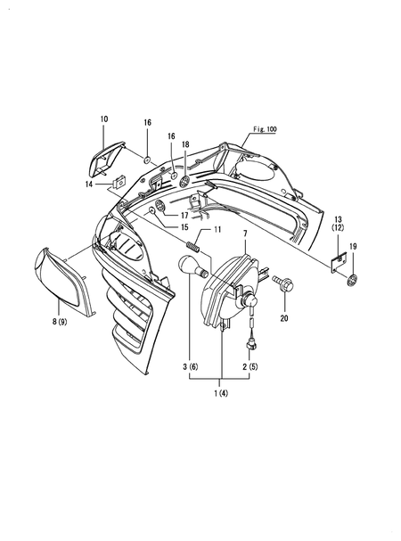 FRONT LAMP (EX3200(YANMAR))