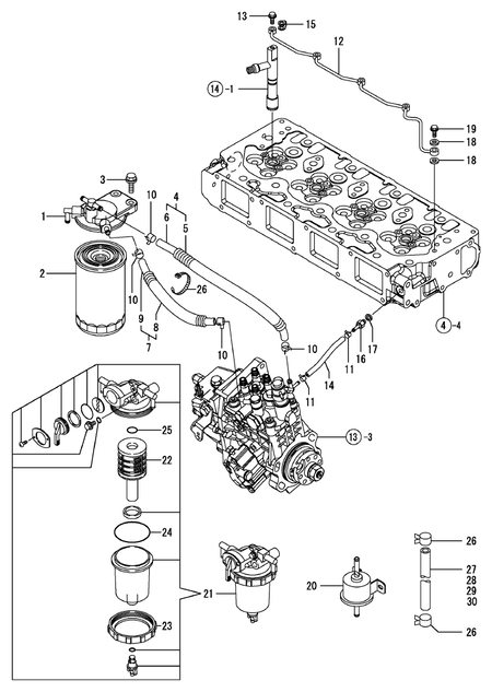 FUEL LINE (4TNV106TXTBL)