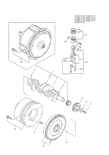 CRANKSHAFT & PISTON (4T112TL-P)