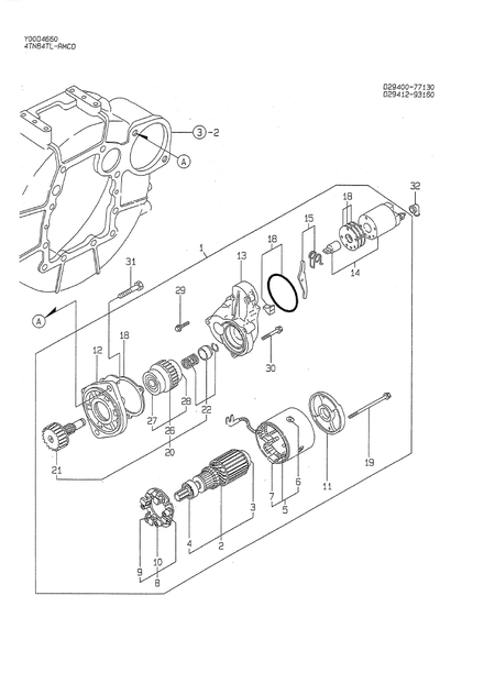 STARTING MOTOR (4TN84TL-RMCD)