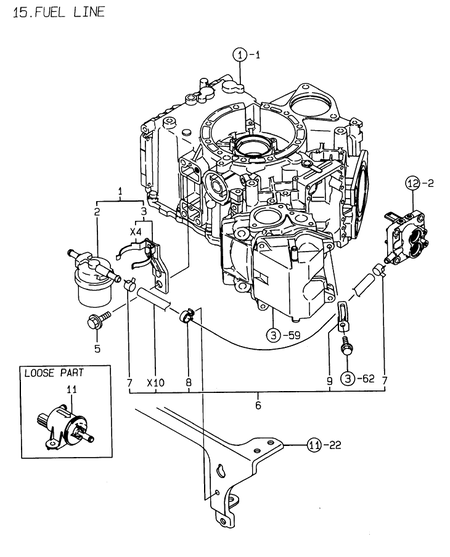 FUEL LINE (2V78-TA)