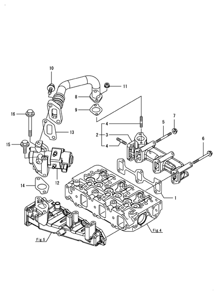 EXHAUST MANIFOLD (3TNV88F-EPWNV) EXHAUST MANIFOLD (3TNV88F-EPWNV)