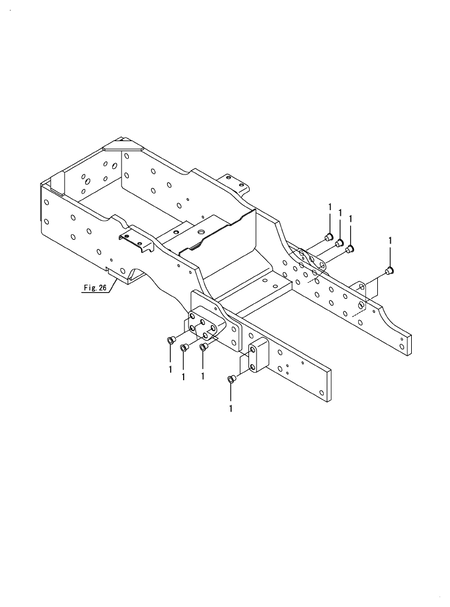 CAP(FRONT AXLE BRACKET) (YM357A)