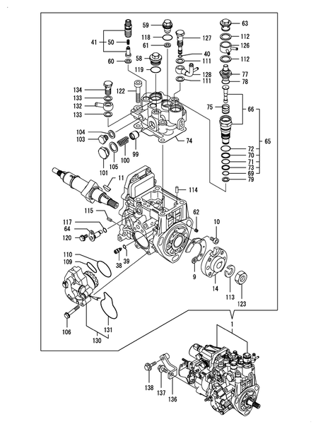 FUEL INJECTION PUMP (4TNV84T-BMRG1)
