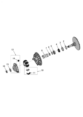 DRIVING PULLEY (YU1000DK-BRAHMA)