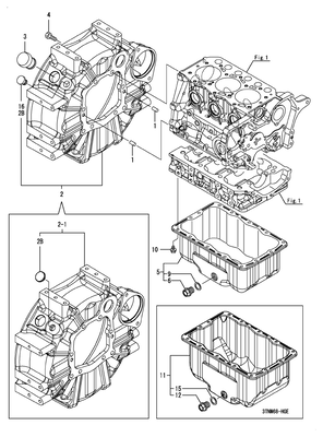 FLYWHEEL HOUSING & OIL SUMP (3TNM68-HGE) FLYWHEEL HOUSING & OIL SUMP (3TNM68-HGE)