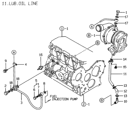 LUB. OIL LINE (4TNE84T-EKRV)