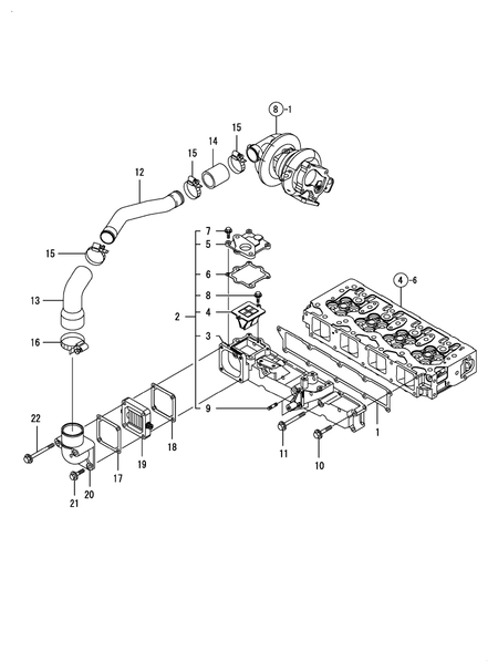 SUCTION MANIFOLD (4TNV98T-ZNSA2D)