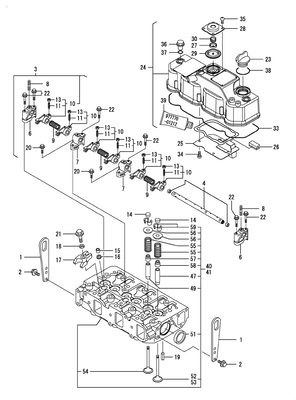 CYLINDER HEAD & BONNET (3TNV88-DSA3) CYLINDER HEAD & BONNET (3TNV88-DSA3)