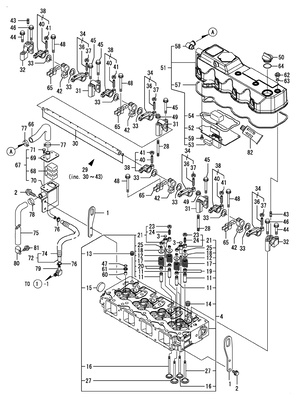 CYLINDER HEAD & BONNET (4TNV98T-NSA) CYLINDER HEAD & BONNET (4TNV98T-NSA)