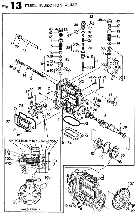FUEL INJECTION PUMP (4TN84TE-RNS)