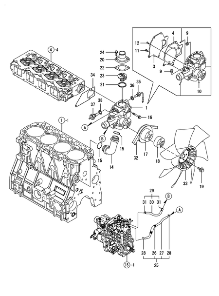 COOLING WATER SYSTEM (4TNV98T-MRF)